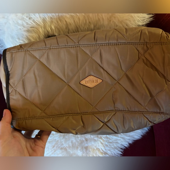 Quilted Tan Tote Bag - Picture 6 of 8